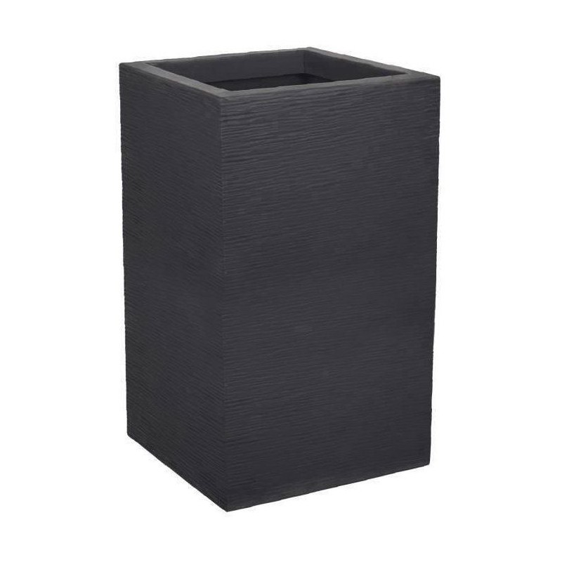 Bac a Fleurs Carré Haut 30 cm - EDA - Graphit Up - 36 L - Intérieur/ Extérieu...