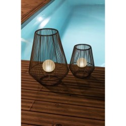 Lanterne solaire décorative boule perlée - GALIX - H30 - 10 Lumens - 8 heures...