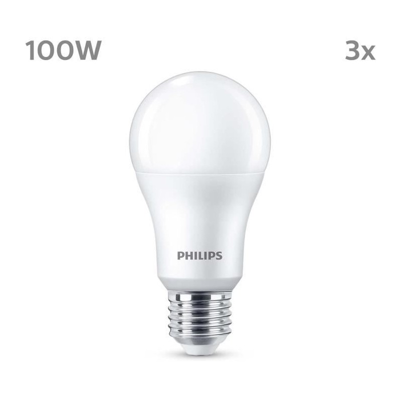 Ampoule LED - PHILIPS - 100 W - A67 E27 - Blanc froid - Non dimmable