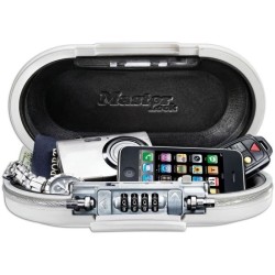 Mini Coffre-fort Portable - MASTER LOCK - 5900EURDWHT - Avec Câble - Combinai...