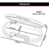 Mini Coffre-fort Portable - MASTER LOCK - 5900EURDWHT - Avec Câble - Combinai...