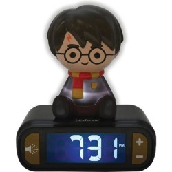 LEXIBOOK - Réveil veilleuse Harry Potter - Sons et mélodies, écran LCD rétro-...