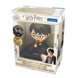 LEXIBOOK - Réveil veilleuse Harry Potter - Sons et mélodies, écran LCD rétro-...