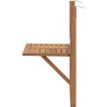 Table de balcon suspendue - LILOU - Bois d'acacia FSC - Pliable - 64 x 43 x 8...