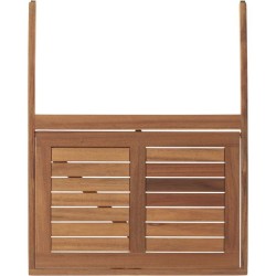 Table de balcon suspendue - LILOU - Bois d'acacia FSC - Pliable - 64 x 43 x 8...