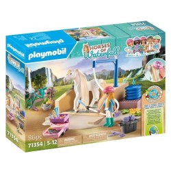 PLAYMOBIL 71354 Isabella & Lioness aire de lavage - Horses of Waterfall - Des...