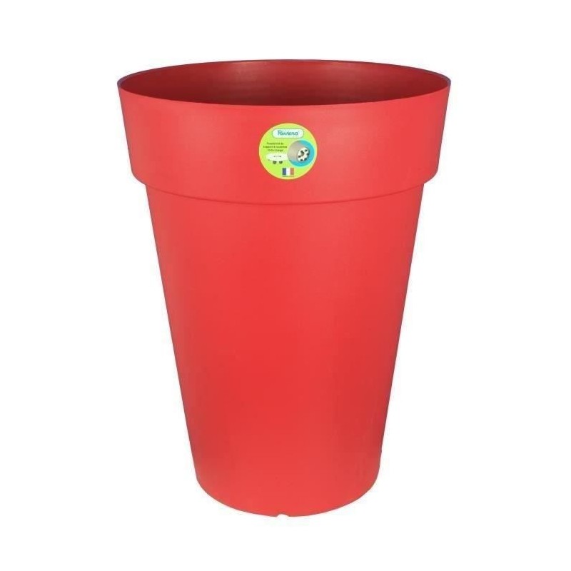 Pot de fleurs - RIVIERA - Soleilla - Rond - Ø 50 x 66 cm - Rouge