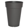 Pot de fleurs - RIVIERA - Soleilla Rond - Ø 50 x 66 cm - Gris pailleté