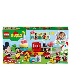 LEGO 10941 DUPLO Disney Le Train d'Anniversaire de Mickey et Minnie Jouet pou...