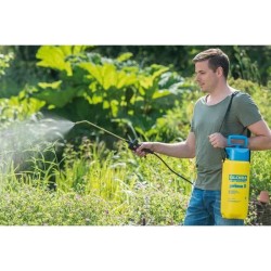 Pulvérisateur a pression - GLORIA - Prima 5 - 5L - Jaune et bleu - Avec lance...