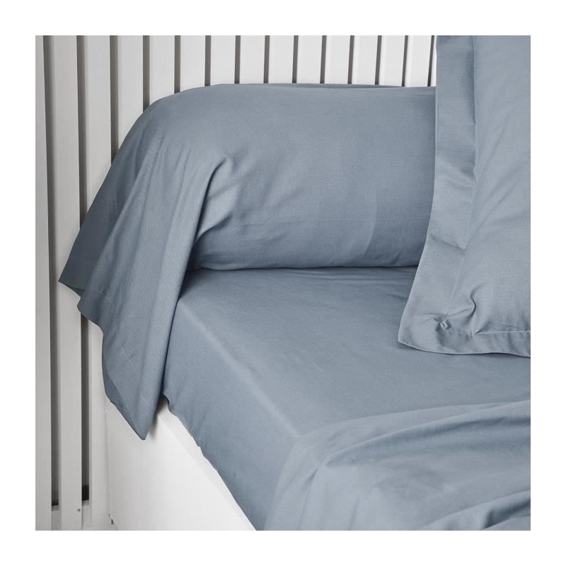 Taie de traversin TODAY Essential - 45 x 185 cm - 100% Coton uni - Denim