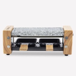 Appareil a raclette HKoeNIG - WOD2 - Jusqu'a 2 personnes - Pierre a cuire - D...