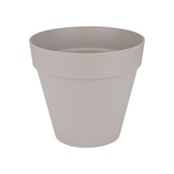 ELHO Pot de fleurs rond Loft Urban - Ø 19.3 x 17.5 cm - Gris chaud