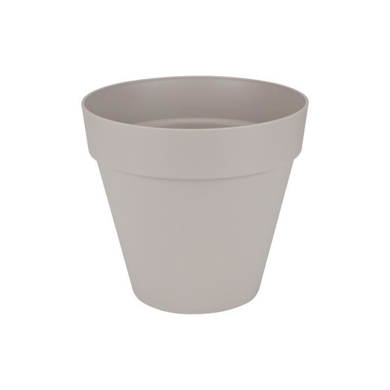 ELHO Pot de fleurs rond Loft Urban - Ø 19.3 x 17.5 cm - Gris chaud