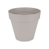 ELHO Pot de fleurs rond Loft Urban - Ø 19.3 x 17.5 cm - Gris chaud