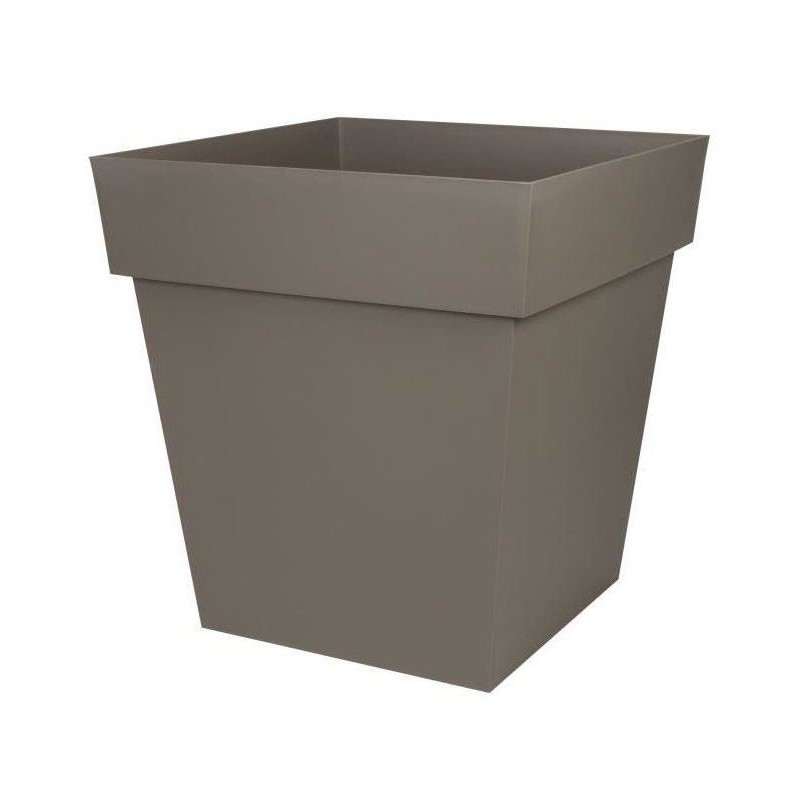 Pot de fleurs Carré 50 cm - EDA - Toscane - 87 L - 49,5 x 49,5 x H.52,5 cm - ...
