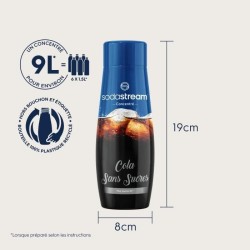 Concentrés SODASTREAM - Lot de 6 concentrés Cola sans sucres - Jusqu'a 54L de...