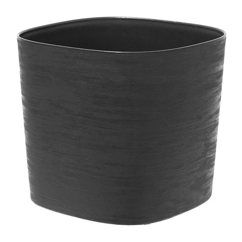 Pot avec réserve d'eau - GARDEN ID Respect - Noir-Anth 40 x 40 cm - 100% déch...