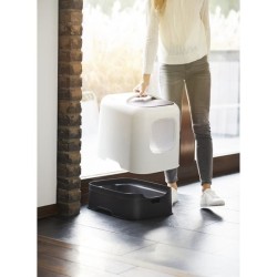 ROTHO - Maison toilette pour chat 51 x 39 x 40 cm - Bac a litiere - Blanc de Gui