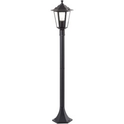 Potelet extérieur - BRILLIANT - CARLEEN - noir - métal/verre - E27 max 60W - ...
