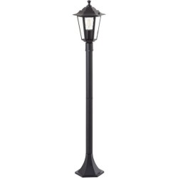 Potelet extérieur - BRILLIANT - CARLEEN - noir - métal/verre - E27 max 60W - ...