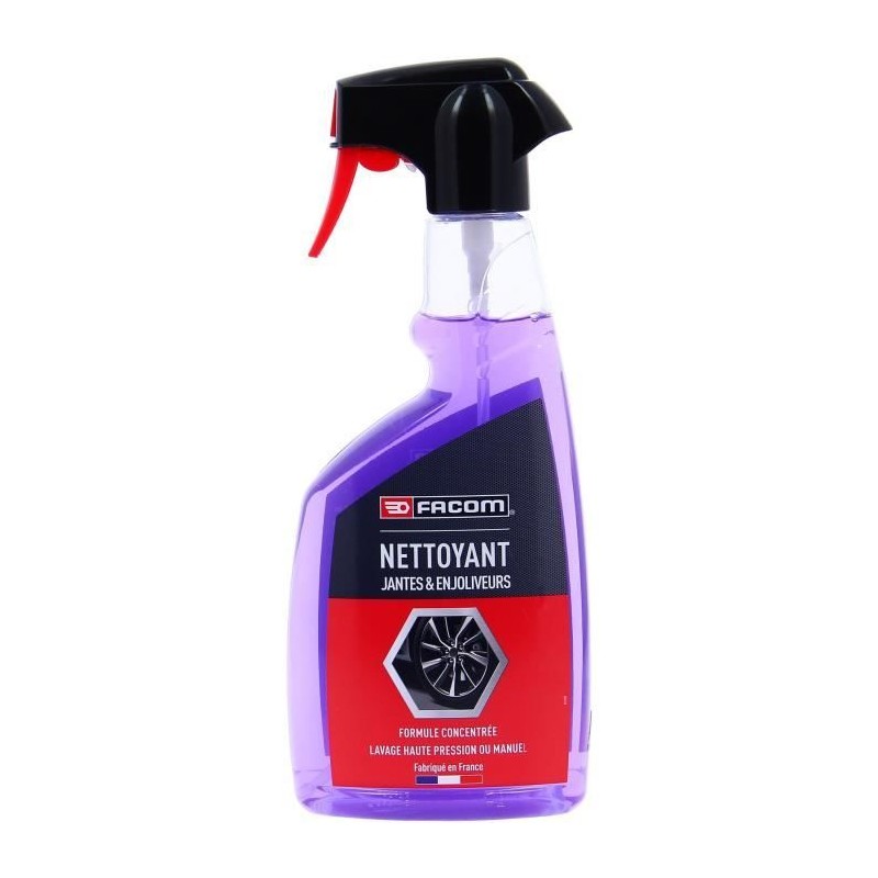 Nettoyant jantes et enjoliveurs 500 ml - FACOM - Formule concentrée - Dégrais...