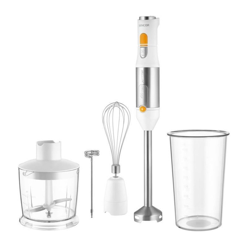 Mixeur plongeant 5 en 1 - SENCOR - SHB 6301WH - 1200 W - Blanc