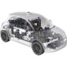 Clementoni - Coffret de construction Fiat 500 électrique -