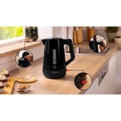 Bouilloire - BOSCH - TWK1M123 MyMoment - Noire - capacité 1,7L - base 360° - ...