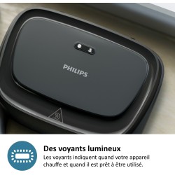 Croque monsieur - PHILIPS - HD2331/90 - Série 3000 - 750W - Plaques