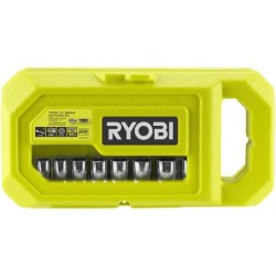RYOBI - Coffret 1 clé 90 dents, 8 douilles (de 8 a 15 mm) & adaptateur 1/4'' ...