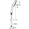 Ensemble flexible et pommeau de douche 2 jets - GROHE Vitalio Comfort 110 269...