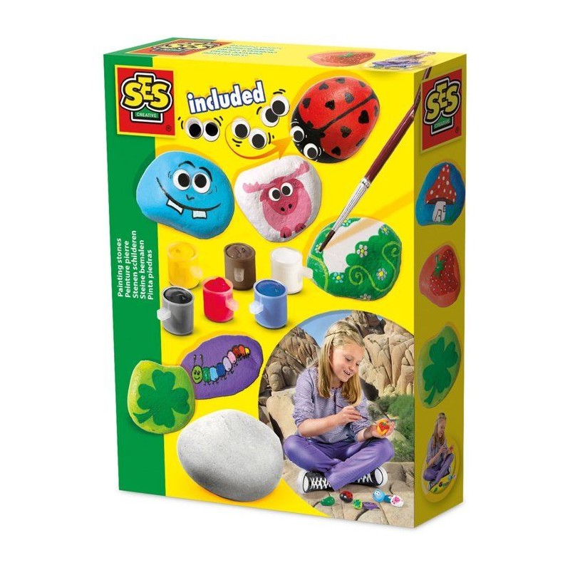 Peinture pierre - SES CREATIVE - Hobby - Pierres naturelles - DIY