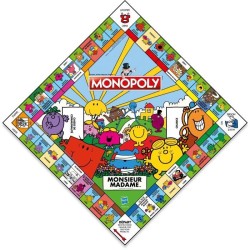 Monopoly Monsieur Madame - Jeu de société - WINNING MOVES - Monopoly mettant ...