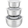 Set de saladiers - ARTHUR MARTIN - AM486 - 16-20-24 cm - Couvercles hermétiqu...