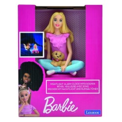 LEXIBOOK - Réveil veilleuse Barbie - Sons et mélodies, écran LCD rétro-éclair...