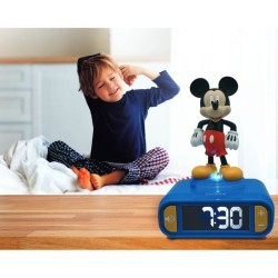 LEXIBOOK - Réveil veilleuse Mickey - Sons et mélodies, écran LCD rétro-éclair...