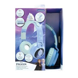 LEXIBOOK - Casque lumineux pliable Bluetooth et filaire La Reine des Neiges a...