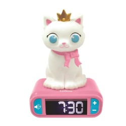 LEXIBOOK - Réveil veilleuse Chat - Sons et mélodies, écran LCD rétro-éclairé ...