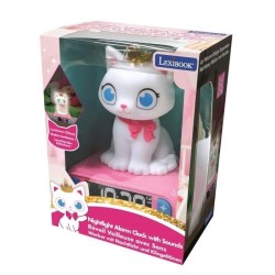 LEXIBOOK - Réveil veilleuse Chat - Sons et mélodies, écran LCD rétro-éclairé ...