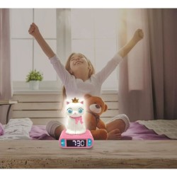 LEXIBOOK - Réveil veilleuse Chat - Sons et mélodies, écran LCD rétro-éclairé ...