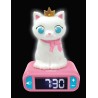 LEXIBOOK - Réveil veilleuse Chat - Sons et mélodies, écran LCD rétro-éclairé ...