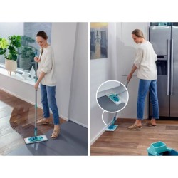 Set de nettoyage sol Leifheit PowerClean 55510, balai serpillere avec seau es...