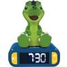 LEXIBOOK - Réveil veilleuse Dino - Sons et mélodies, écran LCD rétro-éclairé ...