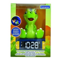 LEXIBOOK - Réveil veilleuse Dino - Sons et mélodies, écran LCD rétro-éclairé ...
