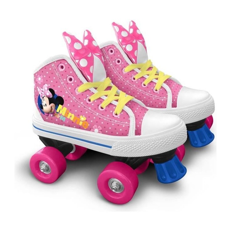 Patins a roulettes Quad - DISNEY MINNIE - Taille 28 - Fille - Roues PVC