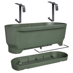 ELHO Balconniere GREENVILLE EASY BALCONY - L 21.2 x W 52 x H 19.4 cm - Leaf G...