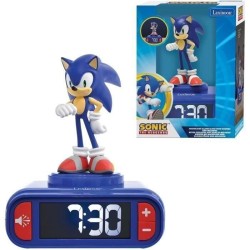 LEXIBOOK - Réveil veilleuse Sonic - Sons et mélodies, écran LCD rétro-éclairé...