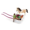 Aventures au camping de Sarah, coffret schleich avec 23 éléments
