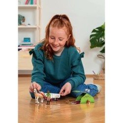 Aventures au camping de Sarah, coffret schleich avec 23 éléments